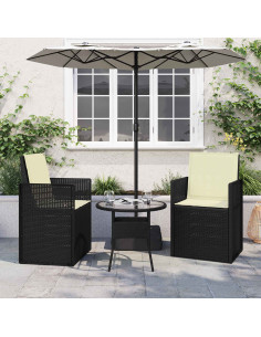 Cuscini per Seduta e Schienale 2 pcs Crema 47 x 45 x 2 cm