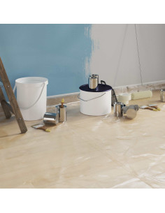 Telo per Polvere con Nastro Adesivo 12 pcs 55 x 3300 cm HDPE