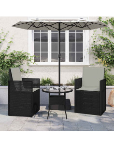 Cuscini per Seduta e Schienale 2 pcs Grigio Chiaro