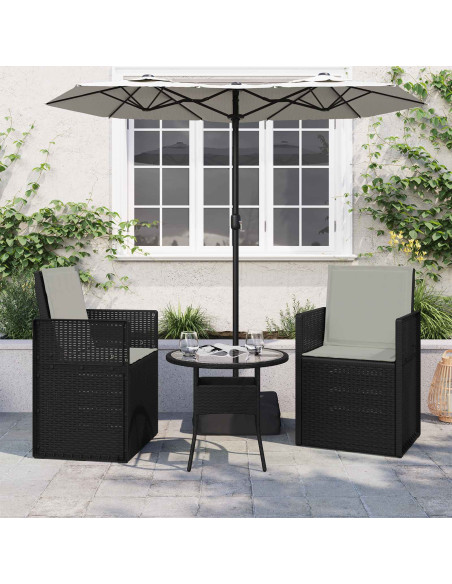 Cuscini per Seduta e Schienale 2 pcs Grigio Chiaro