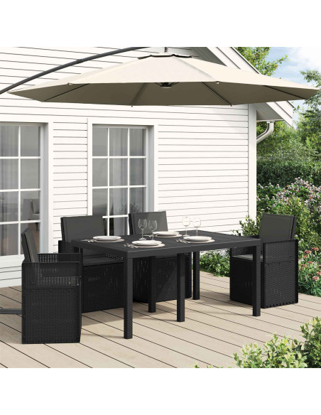 Cuscini per Seduta e Schienale 4 pcs Antracite 47 x 45 x 2 cm