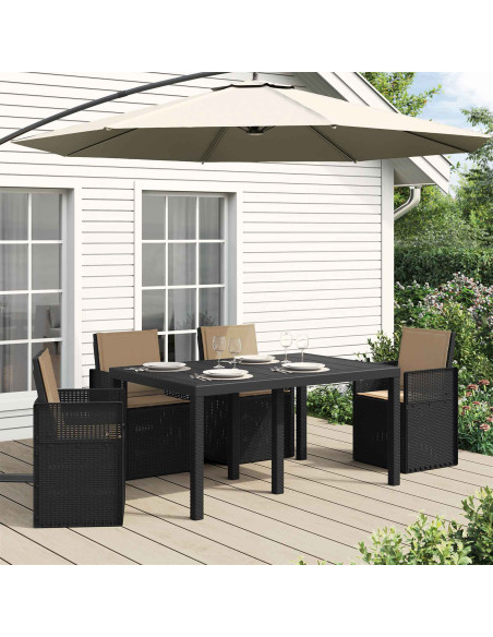 Cuscini per Seduta e Schienale 4 pcs Tortora 47 x 45 x 2 cm