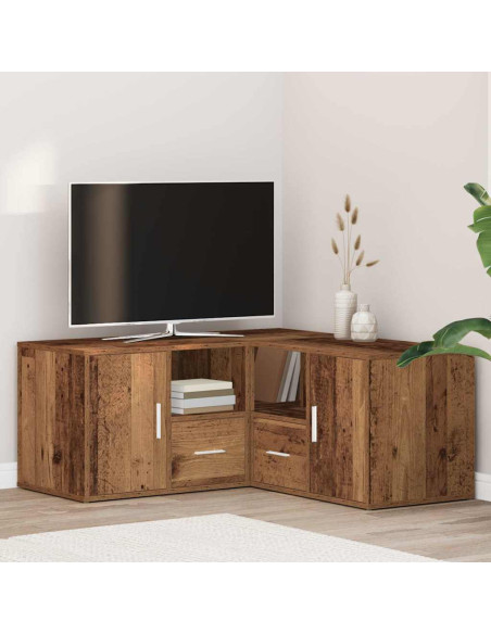 Mobile Angolare Legno Antico 160x40x45 cm in Truciolato