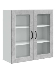 Mobile da cucina con lo scaffale Grigio cemento 80 x 31 x 80 cm 2