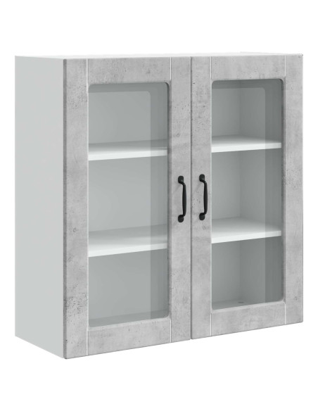 Mobile da cucina con lo scaffale Grigio cemento 80 x 31 x 80 cm