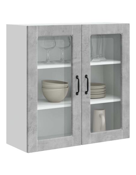 Mobile da cucina con lo scaffale Grigio cemento 80 x 31 x 80 cm