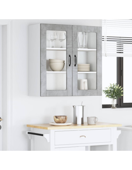 Mobile da cucina con lo scaffale Grigio cemento 80 x 31 x 80 cm