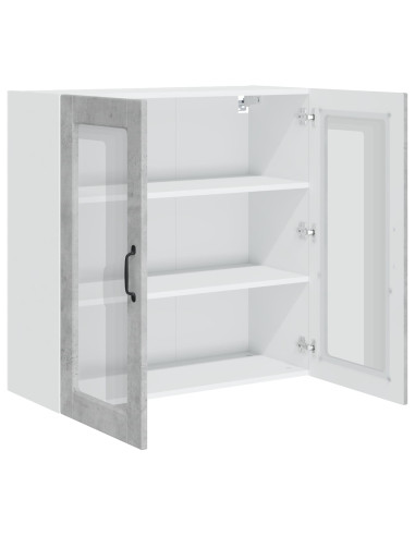Mobile da cucina con lo scaffale Grigio cemento 80 x 31 x 80 cm