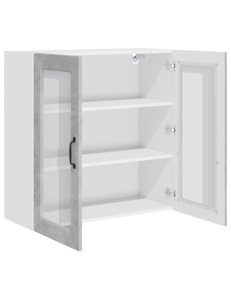 Mobile da cucina con lo scaffale Grigio cemento 80 x 31 x 80 cm