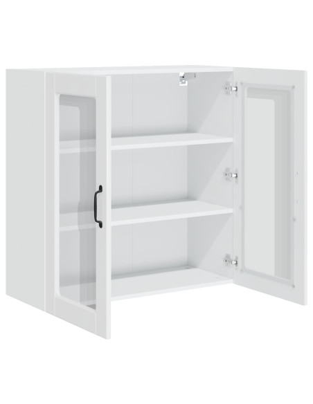 Mobile da cucina con lo scaffale Bianco Lucido 80 x 31 x 80 cm