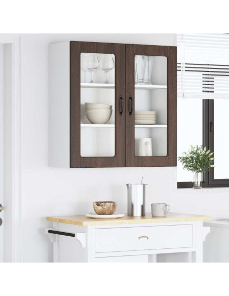 Mobile da cucina con lo scaffale Rovere Marrone 80 x 31 x 80 cm
