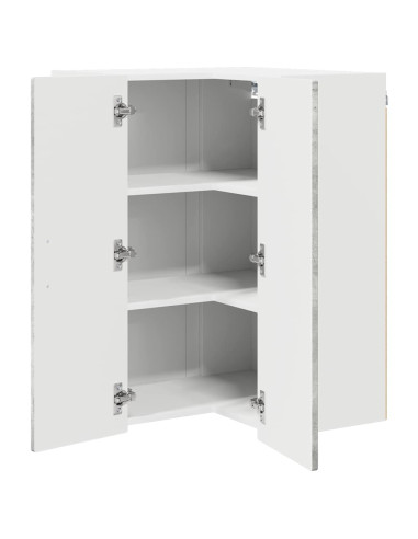 Mobile da cucina con lo scaffale Grigio cemento 57 x 57 x 80 cm