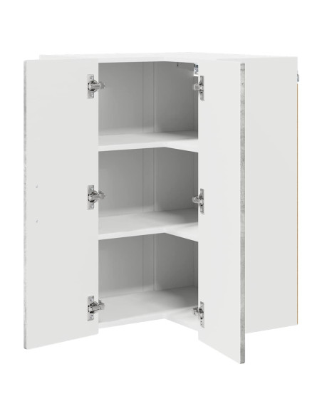 Mobile da cucina con lo scaffale Grigio cemento 57 x 57 x 80 cm
