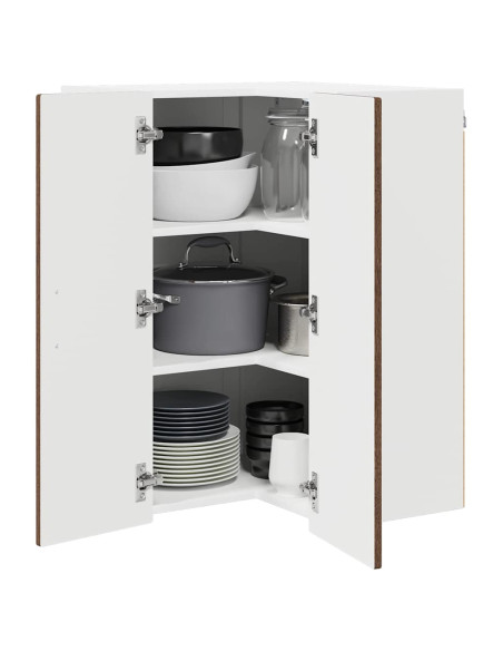 Mobile da cucina con lo scaffale Rovere Marrone 57 x 57 x 80 cm