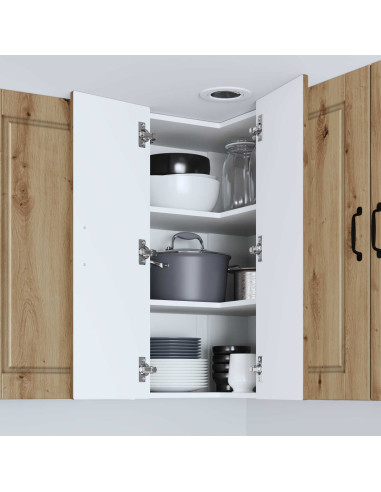 Mobile da cucina con porta Rovere artigianale 57 x 57 x 80 cm