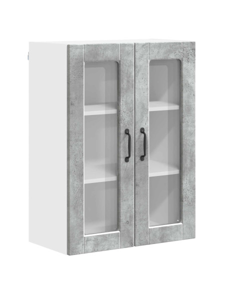 Mobile da cucina con lo scaffale Grigio cemento 60 x 31 x 80 cm