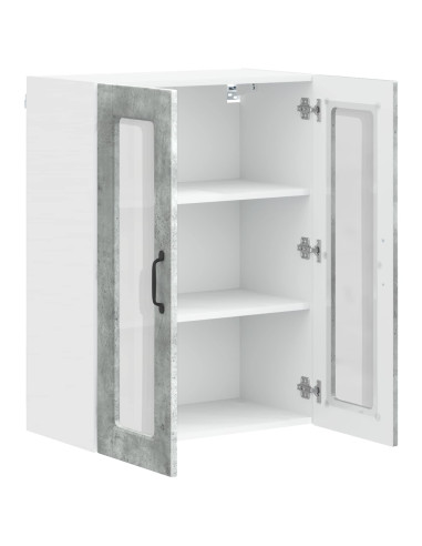 Mobile da cucina con lo scaffale Grigio cemento 60 x 31 x 80 cm