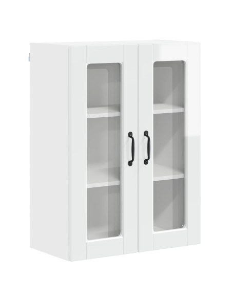 Mobile da cucina con lo scaffale Bianco Lucido 60 x 31 x 80 cm