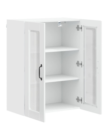 Mobile da cucina con lo scaffale Bianco Lucido 60 x 31 x 80 cm