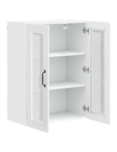 Mobile da cucina con lo scaffale Bianco Lucido 60 x 31 x 80 cm