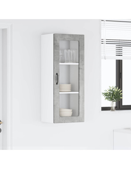 Mobile da cucina con porta Grigio cemento 40 x 31 x 100 cm