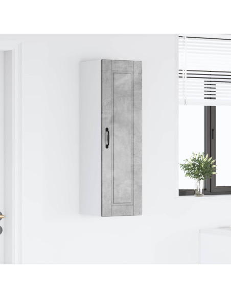Mobile da cucina con porta Grigio cemento 30 x 31 x 100 cm