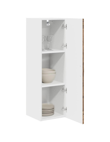 Mobile da cucina con lo scaffale Legno vecchio 30 x 31 x 100 cm