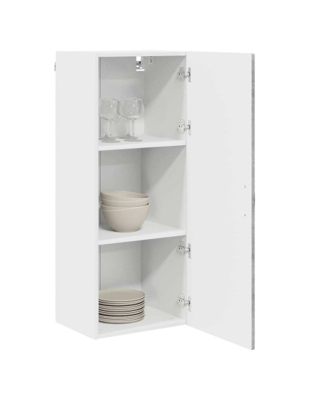 Mobile da cucina con porta Grigio cemento 40 x 31 x 100 cm