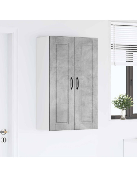 Mobile da cucina con porta Grigio cemento 60 x 31 x 100 cm