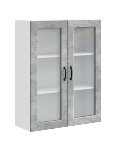 Mobile da cucina con porta Grigio cemento 80 x 31 x 100 cm 2