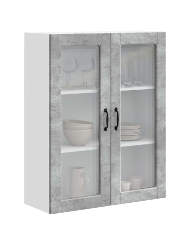 Mobile da cucina con porta Grigio cemento 80 x 31 x 100 cm