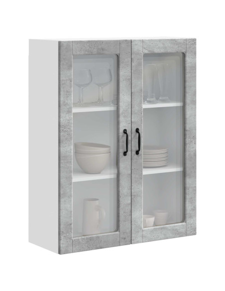 Mobile da cucina con porta Grigio cemento 80 x 31 x 100 cm