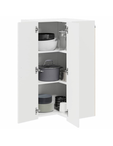 Mobile da cucina con lo scaffale Bianco Lucido 57 x 57 x 100 cm