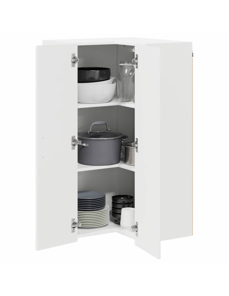 Mobile da cucina con lo scaffale Bianco Lucido 57 x 57 x 100 cm