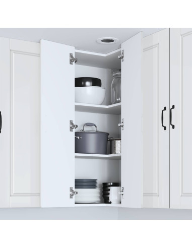 Mobile da cucina con lo scaffale Bianco Lucido 57 x 57 x 100 cm