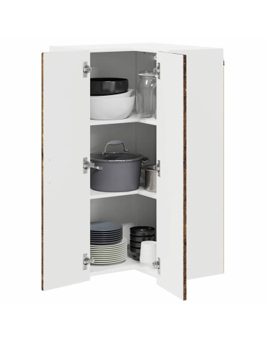 Mobile da cucina con lo scaffale Legno vecchio 57 x 57 x 100 cm