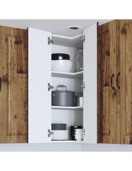 Mobile da cucina con lo scaffale Legno vecchio 57 x 57 x 100 cm