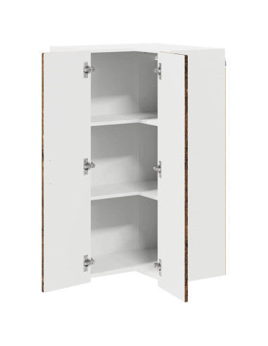 Mobile da cucina con lo scaffale Legno vecchio 57 x 57 x 100 cm