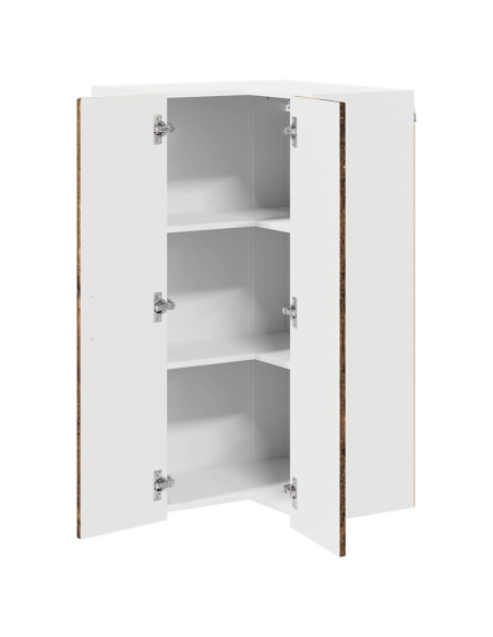 Mobile da cucina con lo scaffale Legno vecchio 57 x 57 x 100 cm