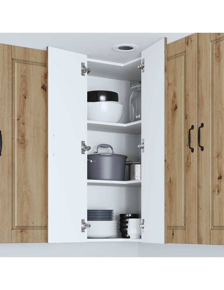 Mobile da cucina con porta Rovere artigianale 57 x 57 x 100 cm