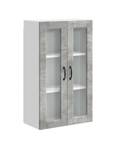 Mobile da cucina con porta Grigio cemento 60 x 31 x 100 cm 2