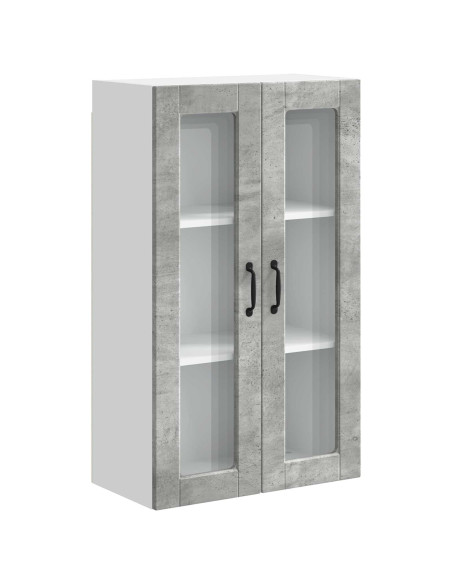 Mobile da cucina con porta Grigio cemento 60 x 31 x 100 cm