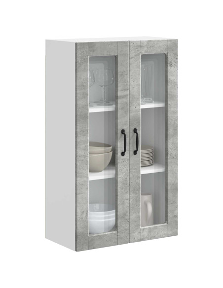 Mobile da cucina con porta Grigio cemento 60 x 31 x 100 cm