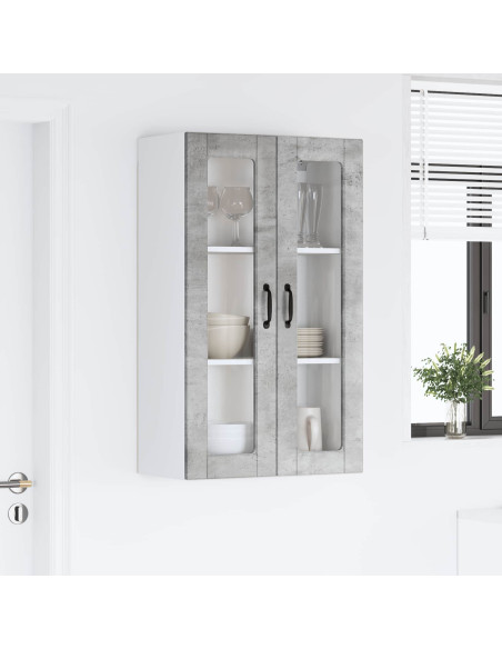 Mobile da cucina con porta Grigio cemento 60 x 31 x 100 cm