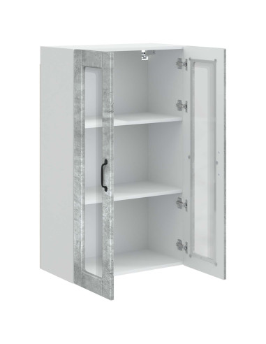 Mobile da cucina con porta Grigio cemento 60 x 31 x 100 cm