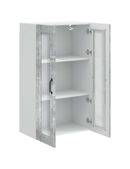 Mobile da cucina con porta Grigio cemento 60 x 31 x 100 cm