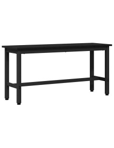 Panchina da pranzo Rovere Nero 100 x 32,5 x 48,5 cm 2