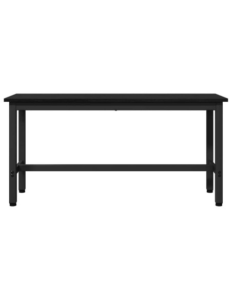 Panchina da pranzo Rovere Nero 100 x 32,5 x 48,5 cm