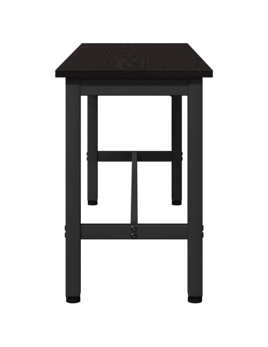 Panchina da pranzo Rovere Nero 100 x 32,5 x 48,5 cm