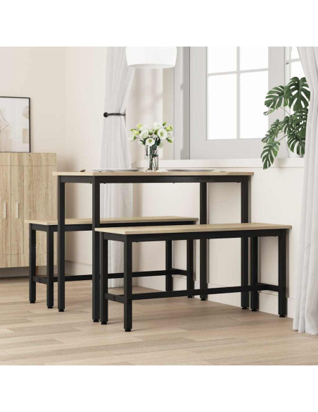 Panchina da pranzo Rovere Sonoma 100 x 32,5 x 48,5 cm